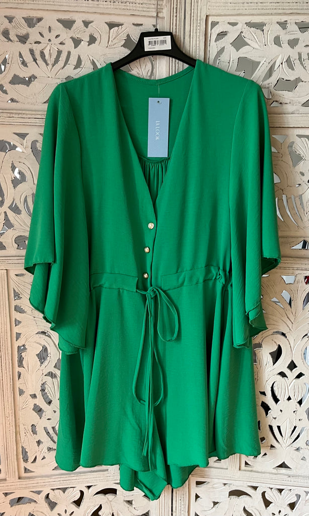 MILLIE GREEN PLAYSUIT